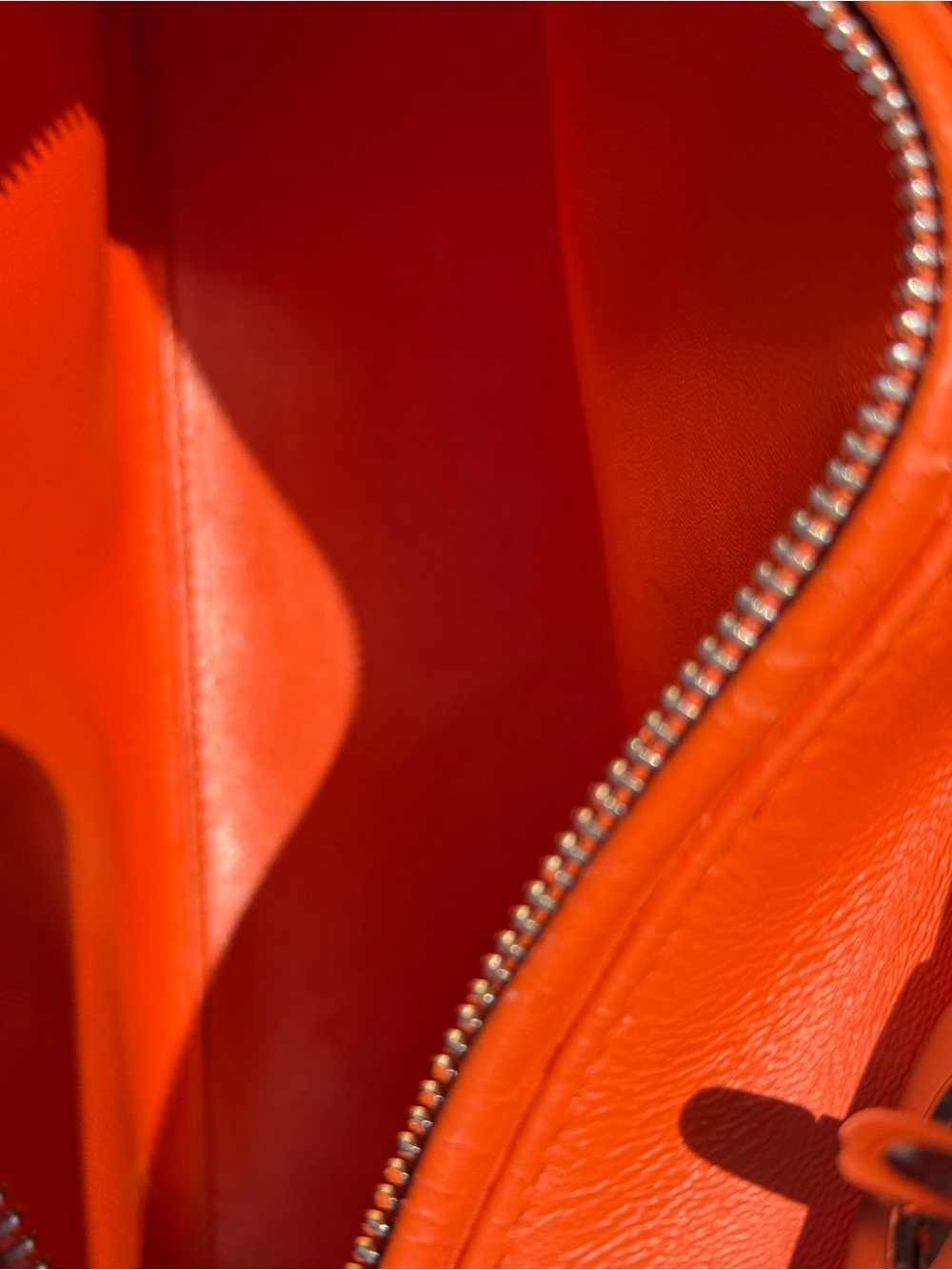 PRISTINE Christian Dior Medium Lady Dior Tricolor Lambskin Bag - Pink/Orange - Picture 11 of 13